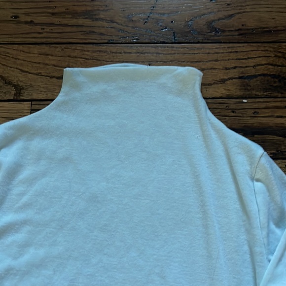 SHIEN size S white long sleeve mock neck - Picture 2 of 2